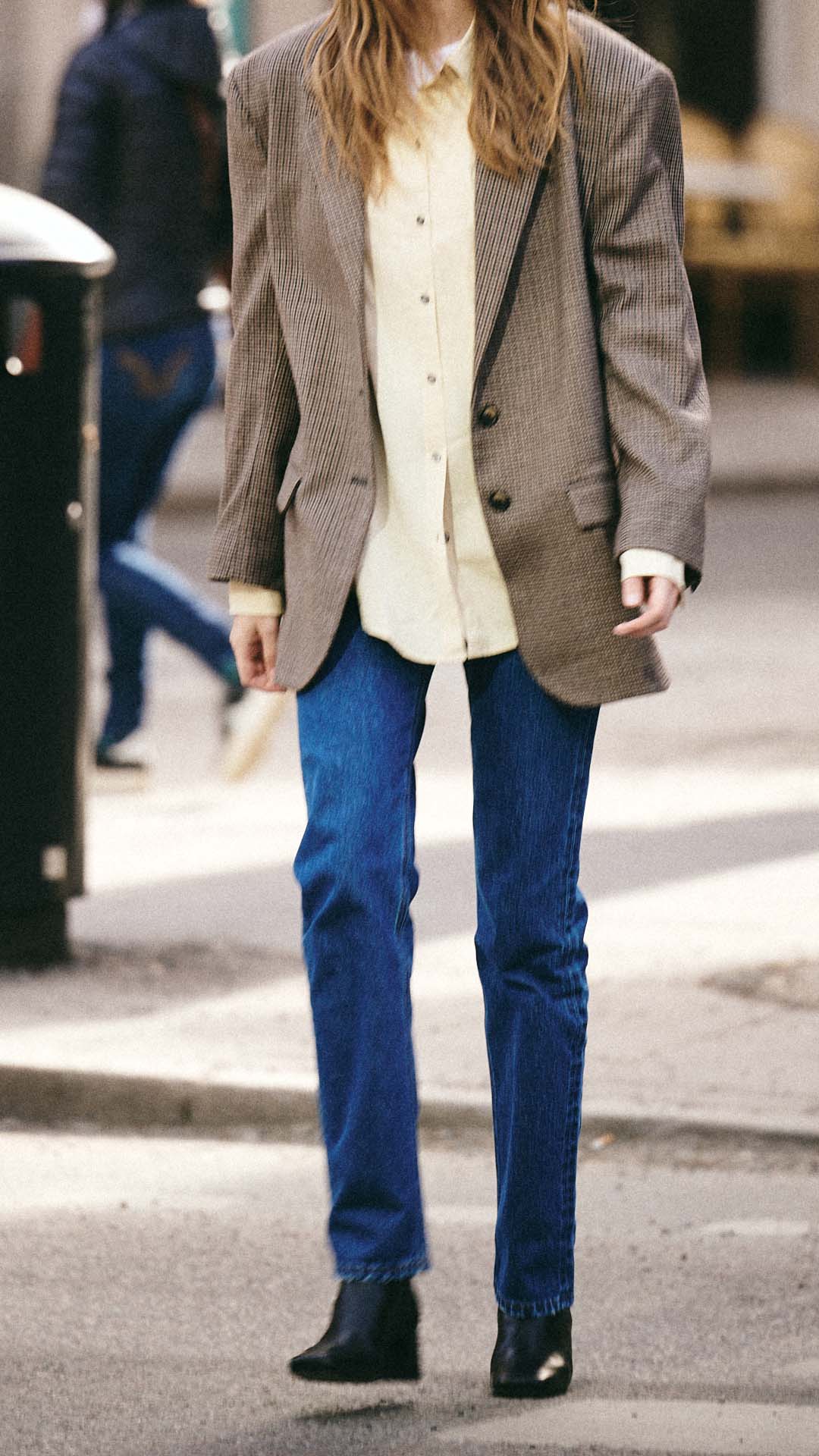 High Waist Straight Leg Jeans